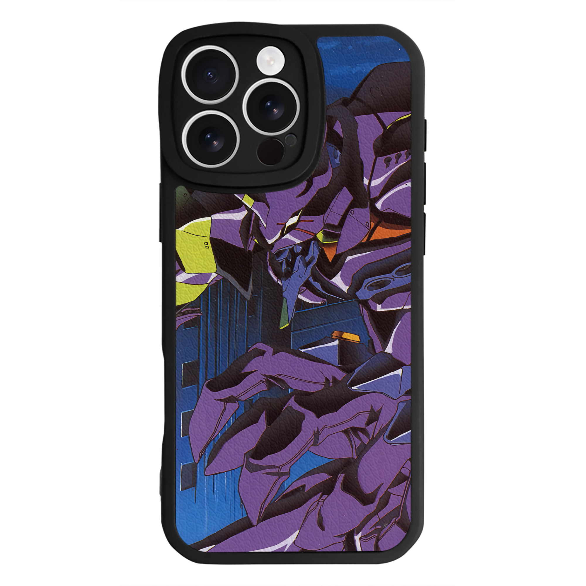 （画像用） EVA 新世紀エヴァンゲリオン 【iPhone 16シリーズ対応】シリコンスマホケース（レザー調） 材質：シリコン